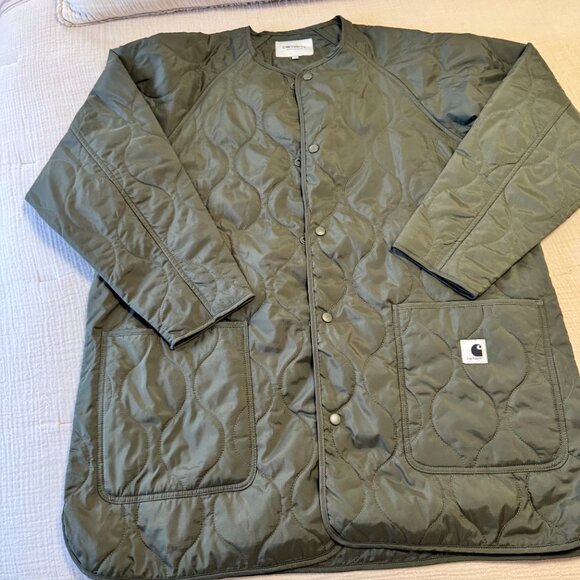 Carhartt WIP Women's Khaki and Green Jacket - Picture 3 of 6